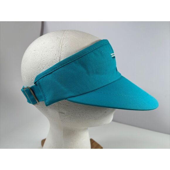 Vtg Cali-Fame Los Angeles USA Pebble Beach Visor/Hat Turquoise NEW - Picture 3 of 11